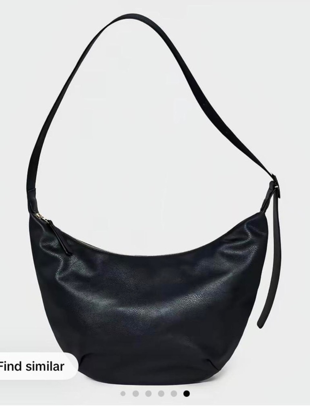 Universal Threads Classic Black Hobo Shoulder Bag, NWT